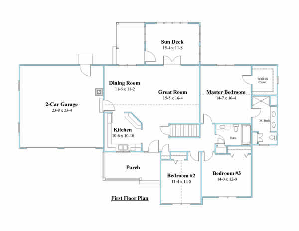 colonial first floor plan